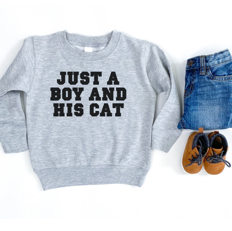 Just a BOY and his CAT - 2T