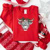 Highland Christmas Cow